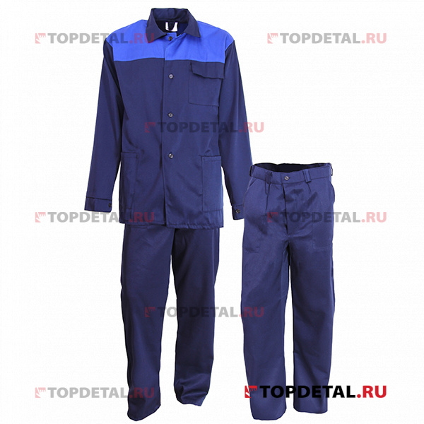 Костюм "Стандарт" куртка, брюки (ткань смесовая, мужской, размер 52-54, рост 182-188, лето, темно-си