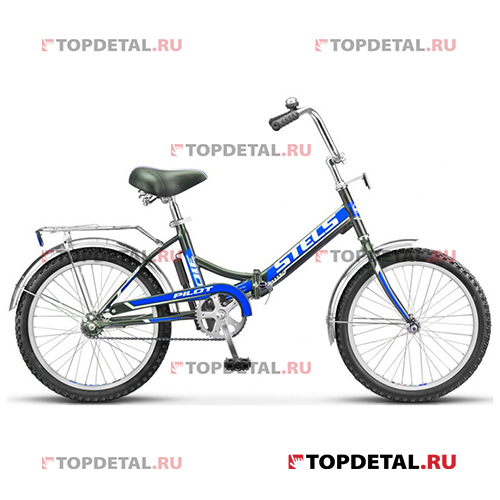 Велосипед 20 складной STELS Pilot 310 (2016) 1 скорость рама сталь 13 черный/синий