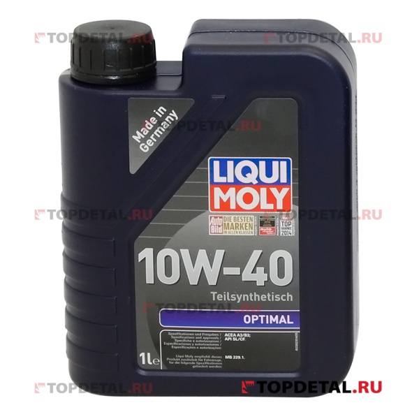 Масло Liqui Moly моторное 10W40 Optimal 1 л (полусинтетика)