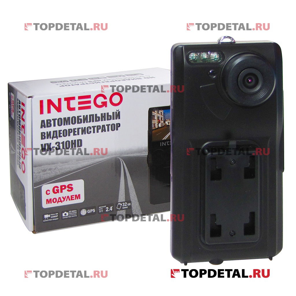 Видеорегистратор Intego VX-310HD (1920x1080,30к\с,120 гр,SDHC 32GB,2,4",MOV,LED подсветка)