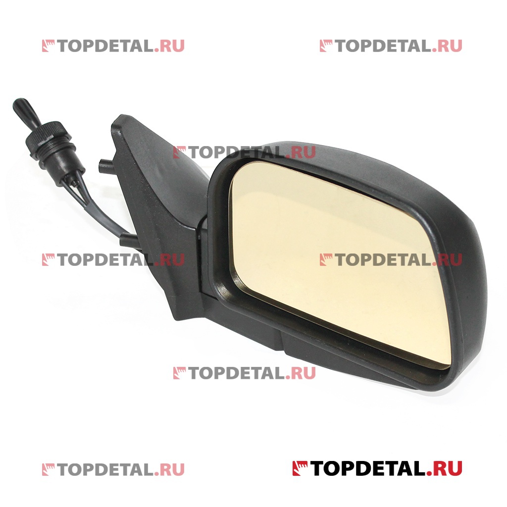 Зеркало заднего вида ВАЗ-2108-15 правое желтое (Политех) шагренев.корпус