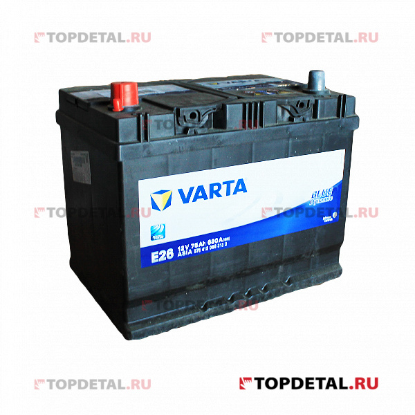 Аккумулятор 6СТ-75 VARTA Blue Dynamic п.п. пуск.ток 680 А (261х175х220) клеммы евро
