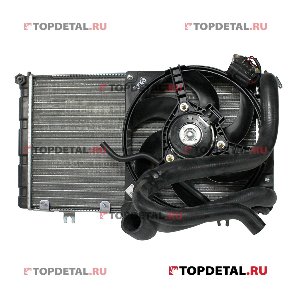 Радиатор охлаждения ВАЗ-1118-19 (E-Gas) с электровентилятором (ДЗР)