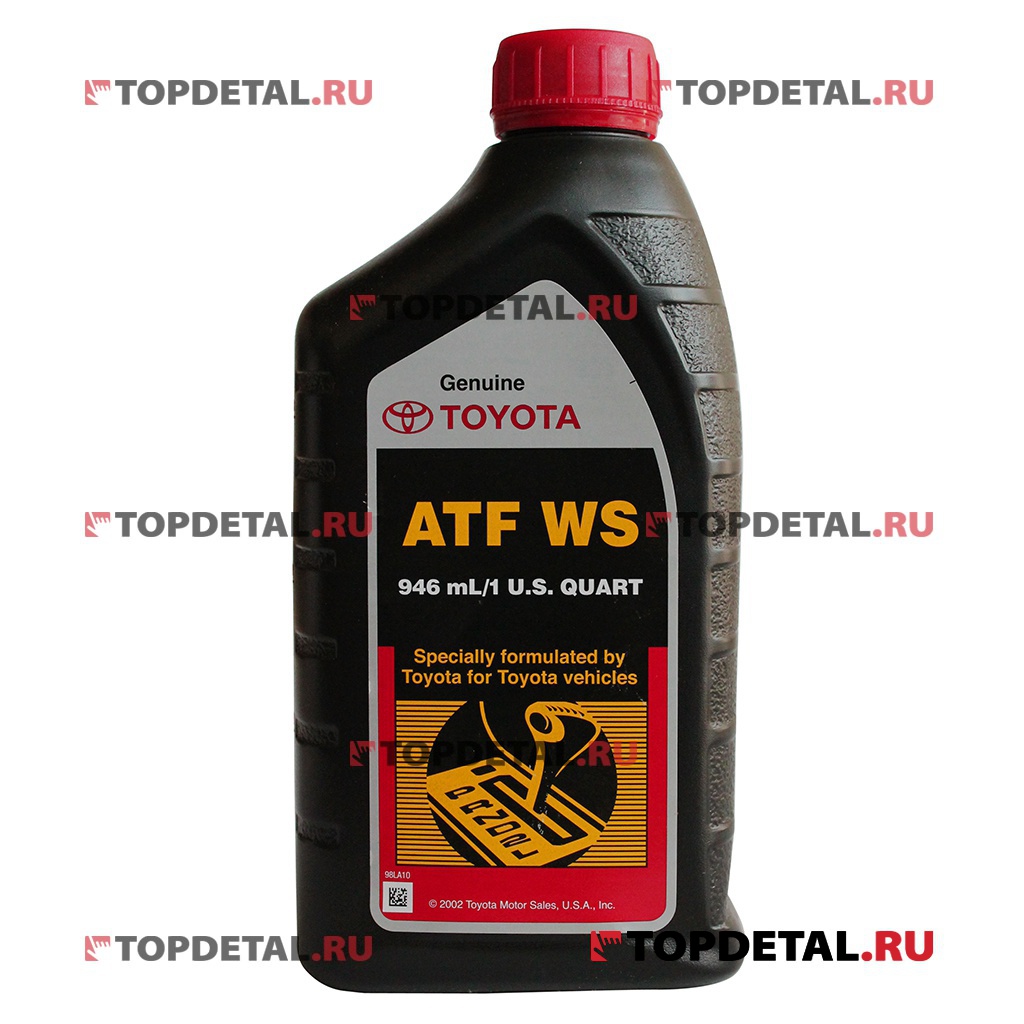Масло TOYOTA трансмиссионное ATF WS 0,946 мл (синтетика) 00289ATFWS