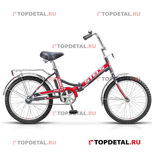Велосипед 20 складной STELS Pilot 310 (2016) 1 скорость рама сталь 13 черный/красный