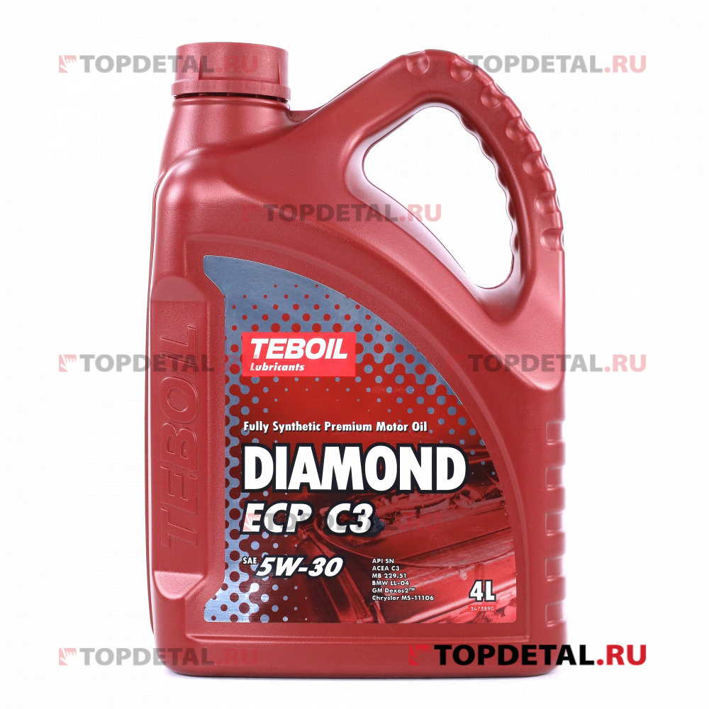 Масло TEBOIL моторное DIAMOND ECP C3 5W30 4л. (синтетика)
