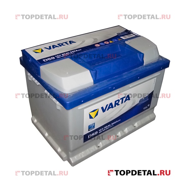 Аккумулятор 6СТ-60 VARTA Blue Dynamic о.п. пуск.ток 540 А (242х175х175) клеммы евро