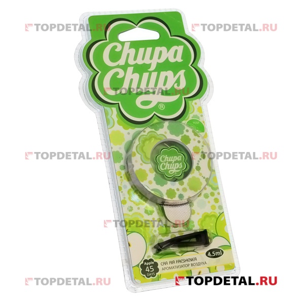 Ароматизатор "Chupa Chups" на дефлектор, жидкостный "Яблоко" 