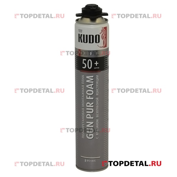 Пена монтажная полиуретановая профессиональная KUDO PROFF 50+ 1000 мл (под пистолет)