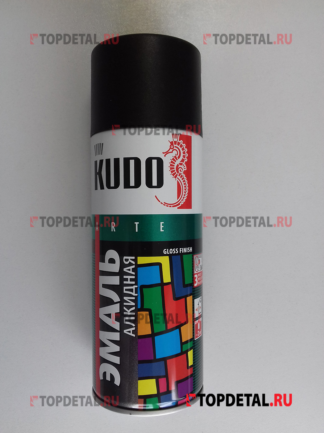 Краска универсальная черная матовая KUDO 520 мл
