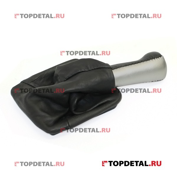 Ручка КПП ВАЗ-2170-2172  Приора  (кожа) (серебро)