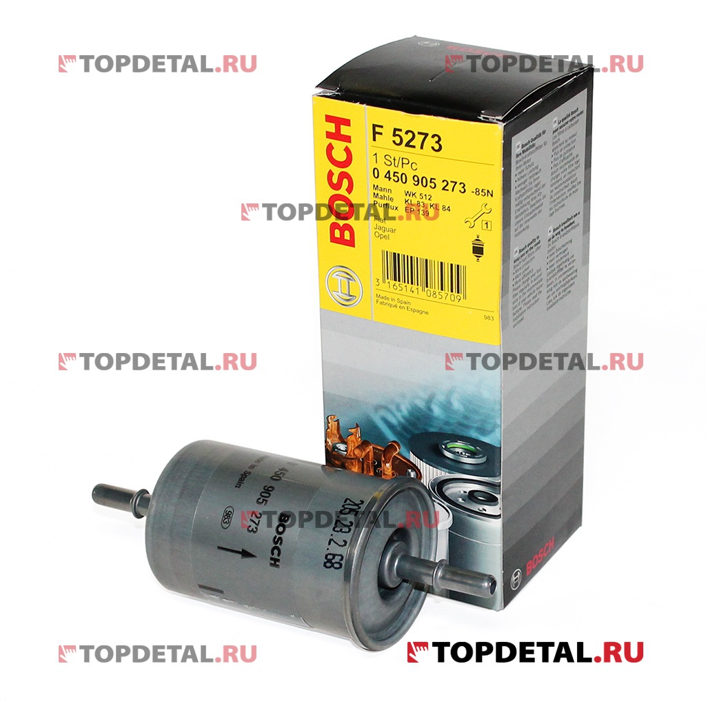 Фильтр топливный ВАЗ-1118 (длина 162 мм, диаметр 60 мм)BOSCH