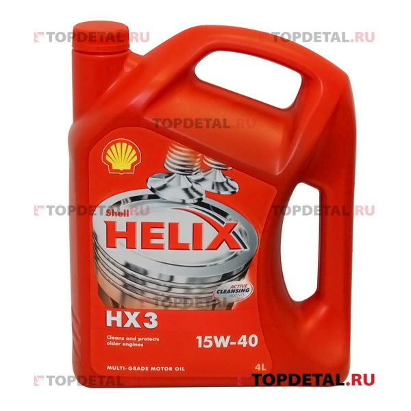Масло Shell моторное 15W40 Helix HX 3 SJ/CF 4л (минеральное) - снято с произ-ва