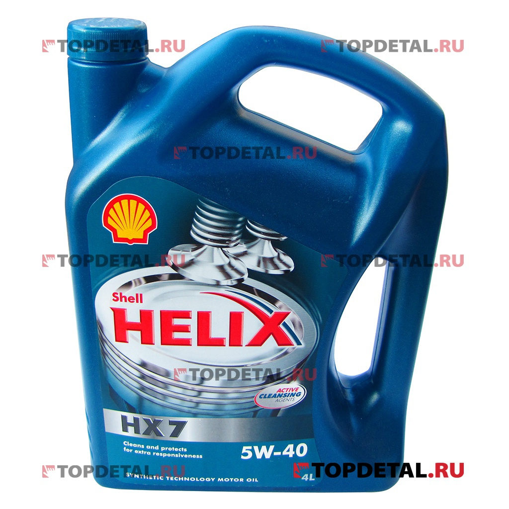 Масло Shell моторное 5W40 HX 7 A3/B3, A3/B4, SN/CF, SG+ 4л (полусинтетика)