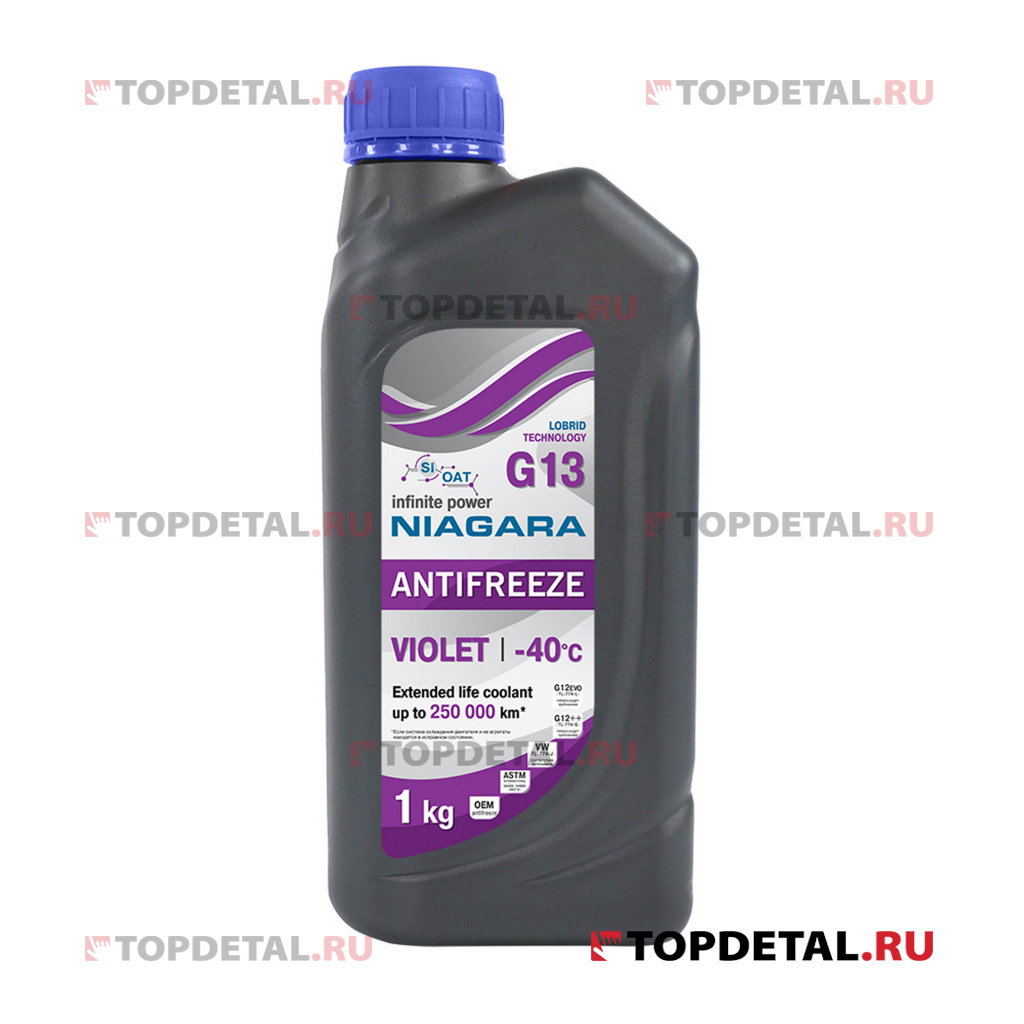 Жидкость охлаждающая "Антифриз" "Ниагара" G13 (фиолетовый) 1 кг