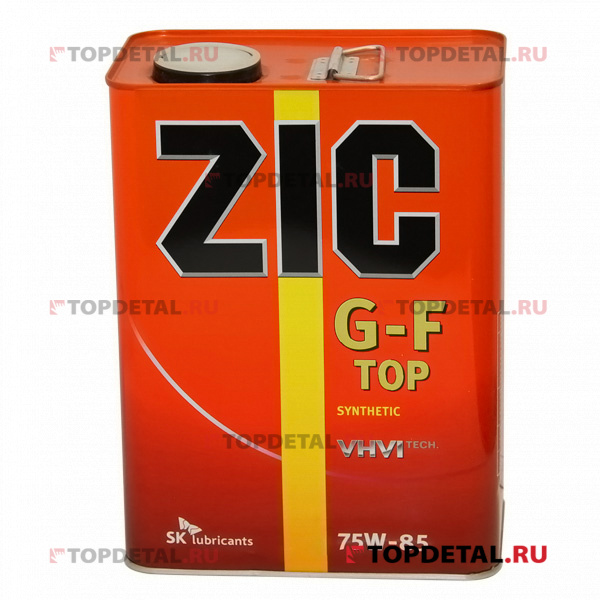 Масло ZIC трансмиссионное G-F TOP 75W85 (GL-4) (механич.КПП) 4 л  (синтетика)