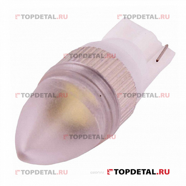 Лампа светодиодная T10 (W5W) 12V 1 диод без цоколя 1-конт белая SKYWAY (ST10-0.5W-B)