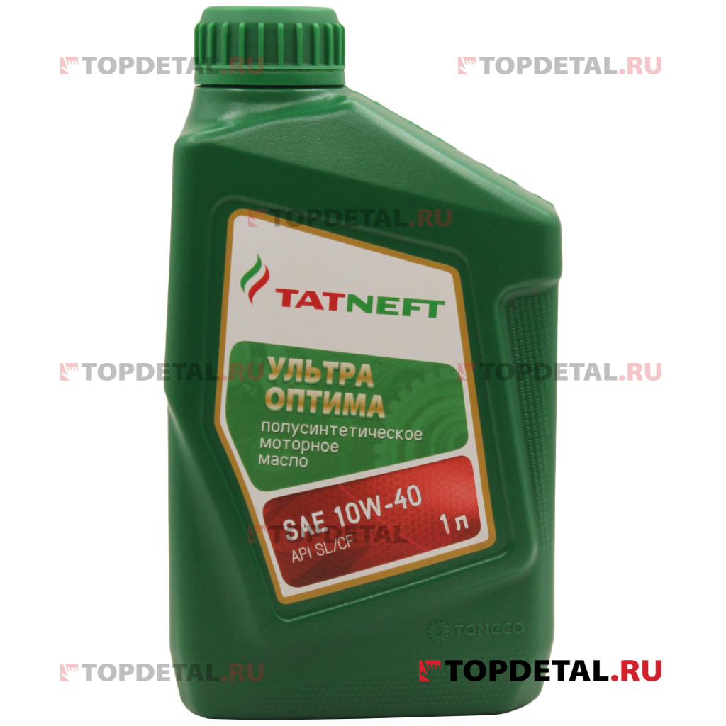 Масло Татнефть Ультра-Оптима моторное 10W40 (полусинтетика) 1л SL/CF