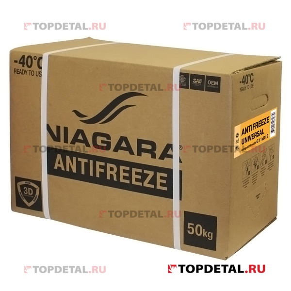 Жидкость охлаждающая "Антифриз" "Ниагара" (универсальный)(совместим с G11 и G12) Bag-in-Box 50 кг