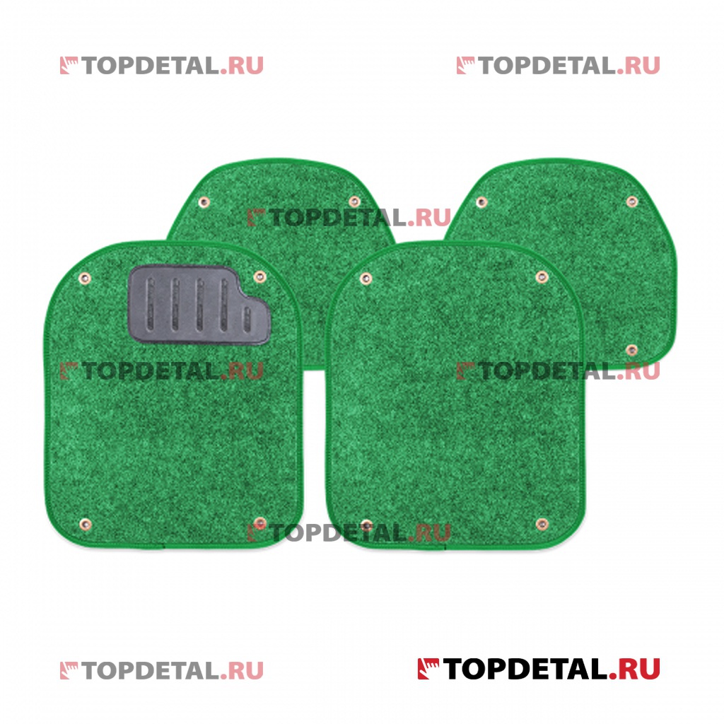 Вкладыши ковролиновые AUTOPROFI, для ковриков TER-500i (к-т 4 шт), зелёный