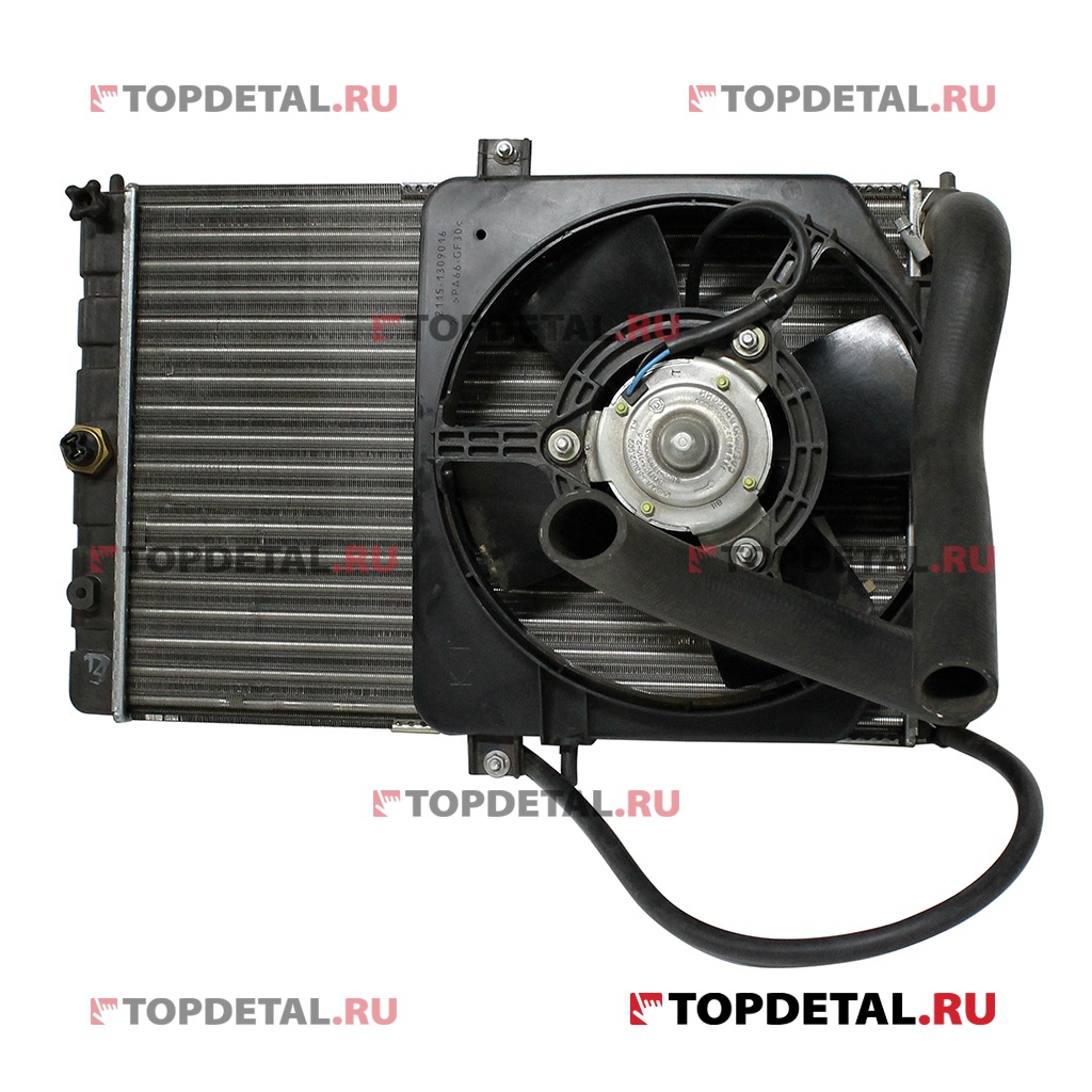 Радиатор охлаждения ВАЗ-2108 с электровентилятором и термодатчиком "VIS"