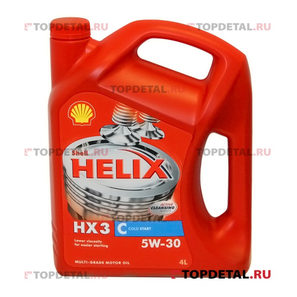 Масло Shell моторное 5W30 HX 3 C SJ/CF 4л (минеральное) 