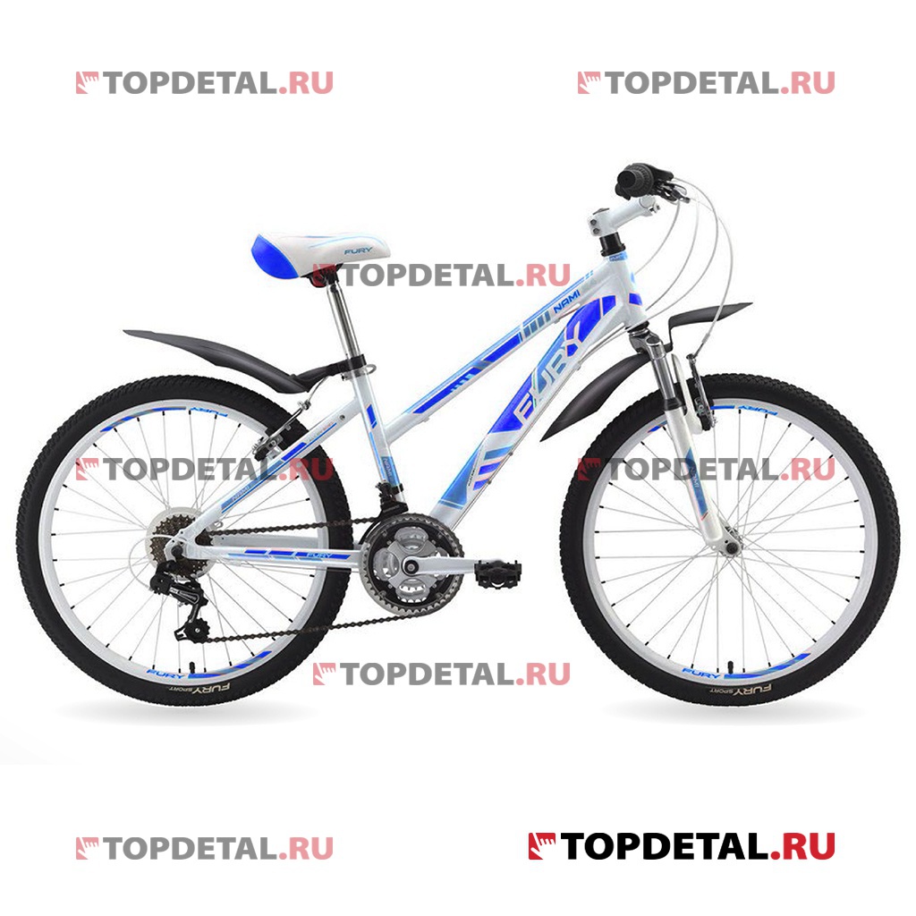 Велосипед FURY Nami 24 белый/голубой/синий