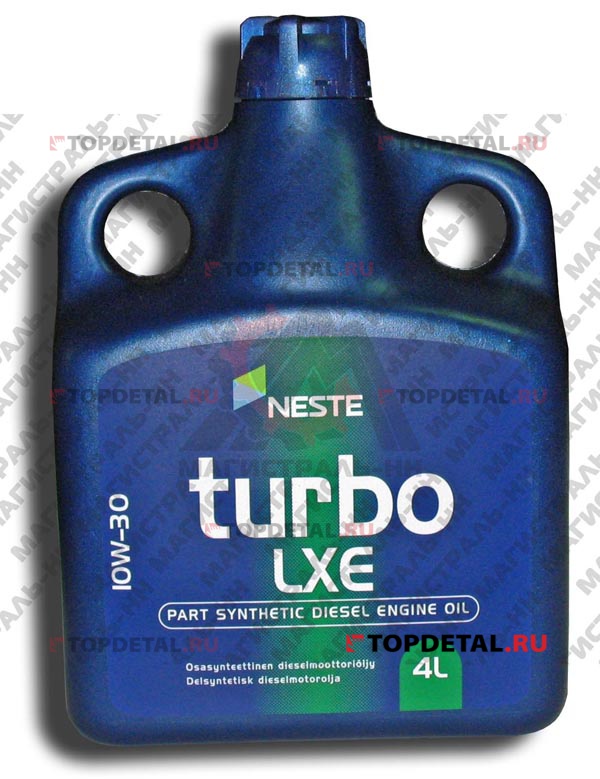 Масло "Neste" моторное Turbo LXE 10W30 4л (полусинтетика) дизельное
