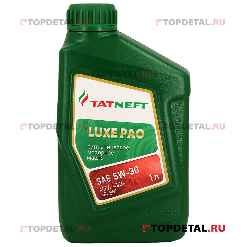 Масло Татнефть Luxe PAO моторное 5W30 (синтетика) 1л SN