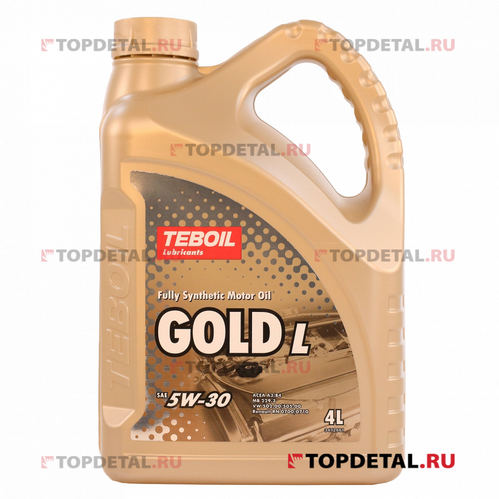Масло TEBOIL моторное GOLD L 5W30 4л. (синтетика)