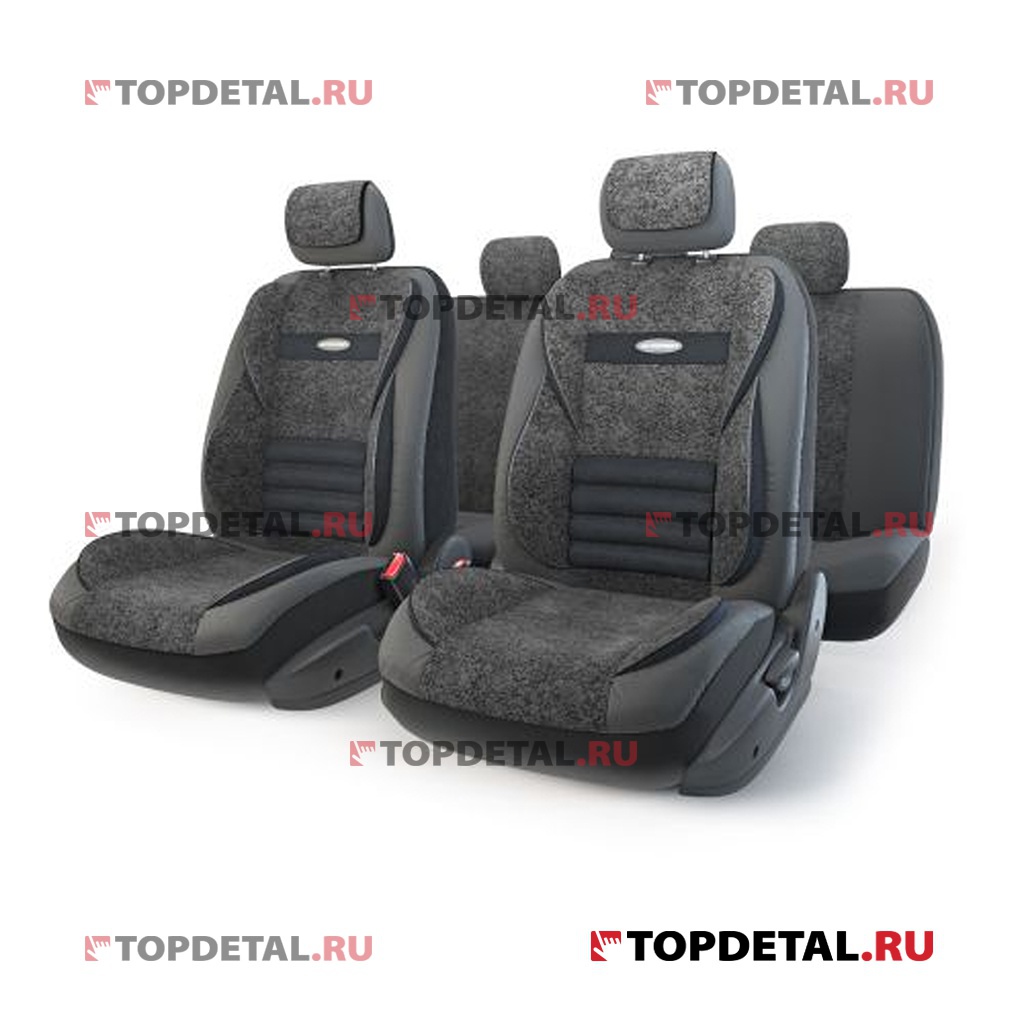 Чехлы на сиденья универсальные "COMFORT Multi" с ортопедической поддержкой (черный/ черный) М
