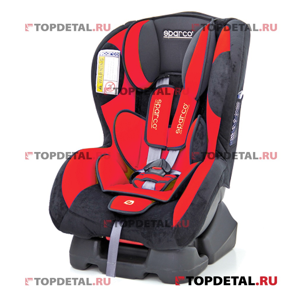 Кресло детское (от 0 до 18 кг) до 4-х лет SPARCO (черн/красный)