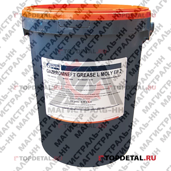 Смазка пластичная Gazpromneft Grease L MOLY EP 2 (ведро 18 кг)