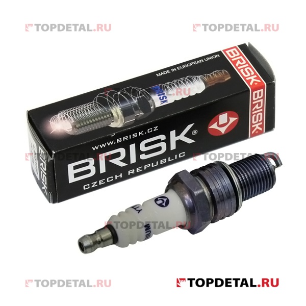 Свеча Brisk ВАЗ-2101-10 PLATIN (2 плат.конт., резистор, бл.4 шт.) (WR7DP)