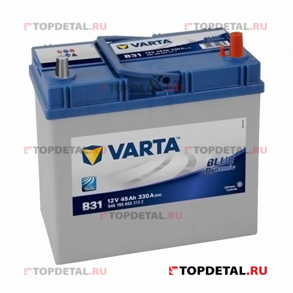 Аккумулятор 6СТ-45 VARTA Blue Dynamic о.п. пуск.ток 330 А (238х129х227) клеммы азия