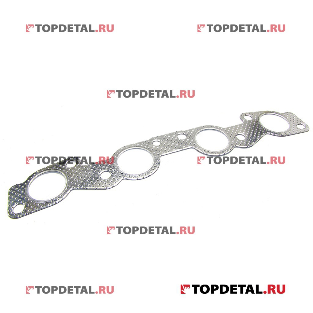 Прокладка выпускного коллектора ВАЗ-2110-12 металлическая (РК-103, 1,25мм) (Квадратис) 