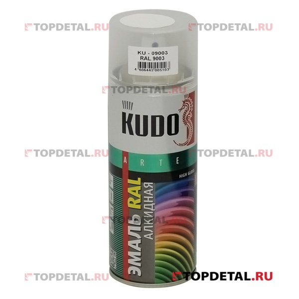 Краска универсальная RAL 9003 сигнальный белый KUDO 520 мл