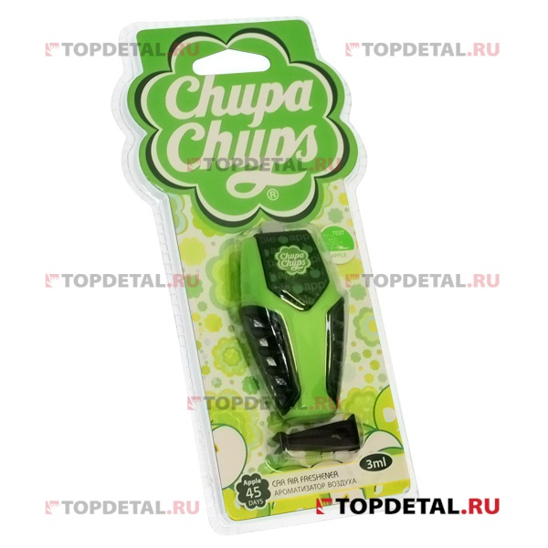 Ароматизатор "Chupa Chups" на дефлектор, мембранный, гелевый "Яблоко" 