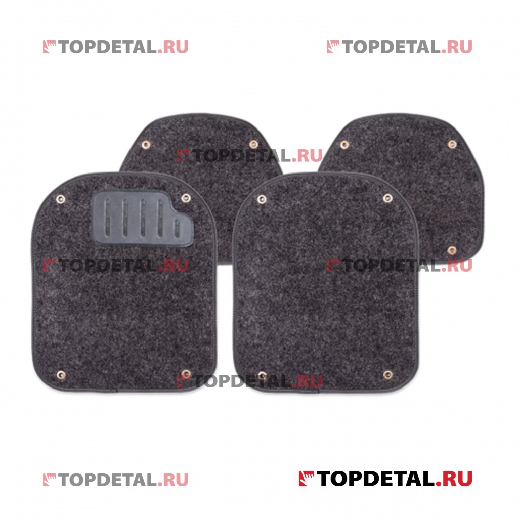 Вкладыши ковролиновые AUTOPROFI, для ковриков TER-500i (к-т 4 шт), чёрный