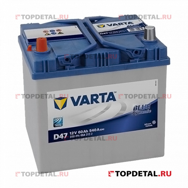 Аккумулятор 6СТ-60 VARTA Blue Dynamic п.п. пуск.ток 540 А (232*173*225) клеммы евро