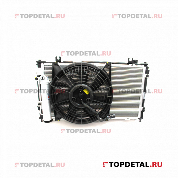 Радиатор охлаждения ВАЗ-21903 с МКПП с рад. конд. 2 эл. вент.  (Лада-Холдинг)
