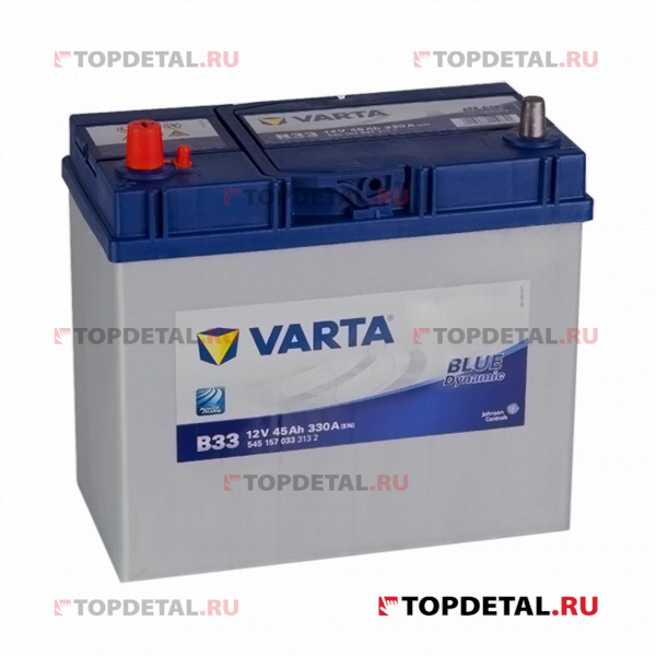 Аккумулятор 6СТ-45 VARTA Blue Dynamic п.п. пуск.ток 330 А (238х129х227) клеммы азия
