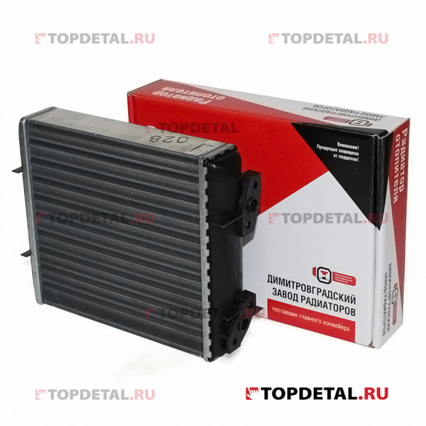 Радиатор отопителя ВАЗ-2101-07 (2-х рядный) алюминиевый (ДЗА) (упак. ОАТ)