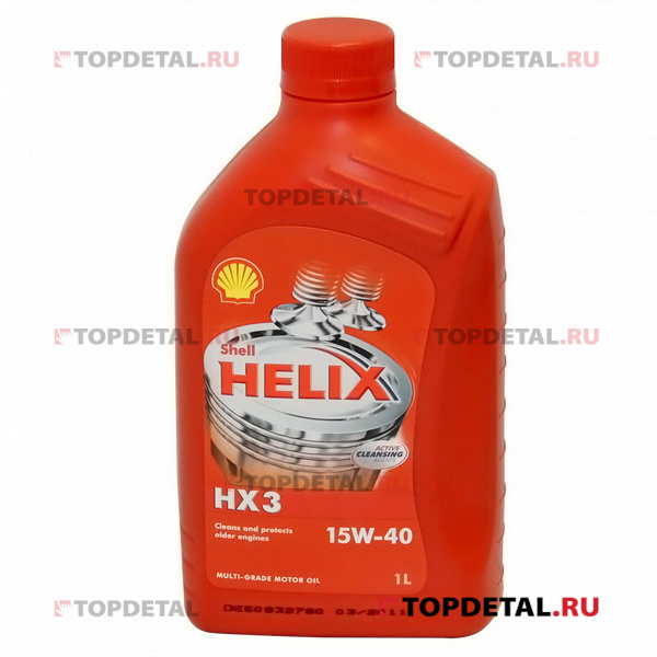 Масло Shell моторное 15W40 Helix HX 3 SJ/CF 1л (минеральное) - снято с произ-ва