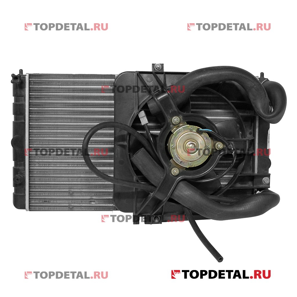Радиатор охлаждения ВАЗ-2111 с электровентилятором и термодатчиком "VIS"