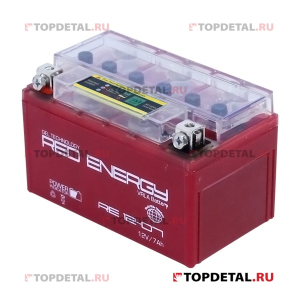 Аккумулятор 12СТ-7 RED Energy п.п. пуск. ток 110 А (150*86*94)