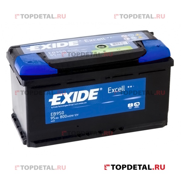 Аккумулятор 6СТ-95 EXIDE EXCELL о.п. пуск.ток 800 А (353х175х190) B13 клеммы евро