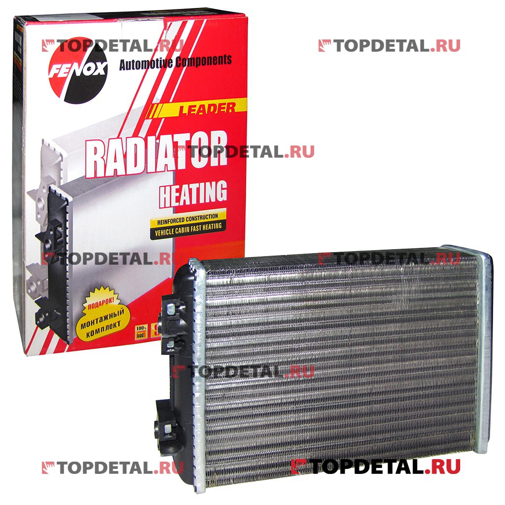 Радиатор отопителя ВАЗ-2101-07 (2-х рядный) алюминиевый (RO0003 O7) Фенокс