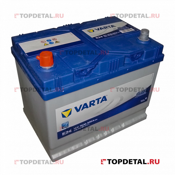 Аккумулятор 6СТ-70 VARTA Blue Dynamic п.п. пуск.ток 630 А (261х175х220) клеммы евро