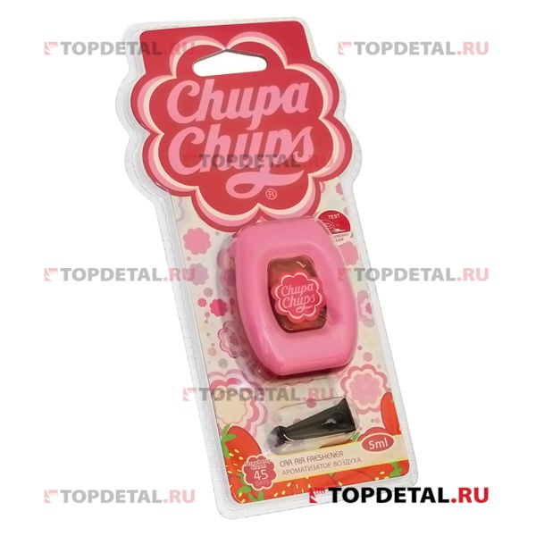 Ароматизатор "Chupa Chups" на дефлектор, мембранный "Клубника со сливками" 